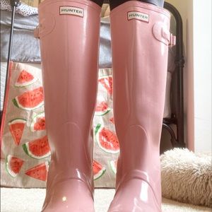 Hunter Tall Pink Rainboots